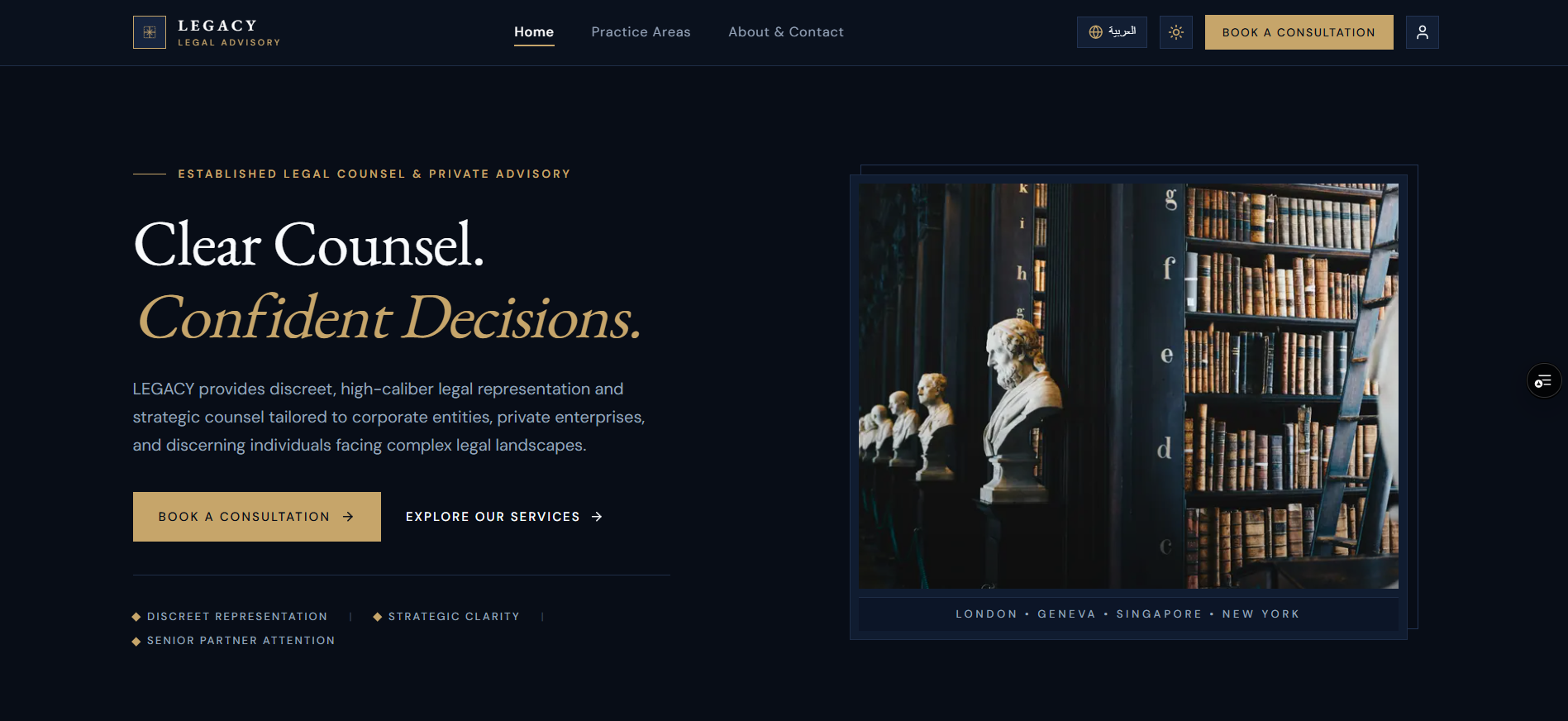 LEGACY — Legal Advisory project preview